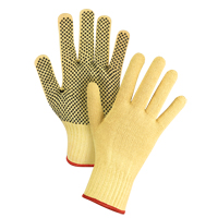 Dotted Seamless String Knit Gloves, Size Small/7, 7 Gauge, PVC Coated, Kevlar<sup>®</sup> Shell, ASTM ANSI Level A2/EN 388 Level 3 SFP796 | Ottawa Fastener Supply