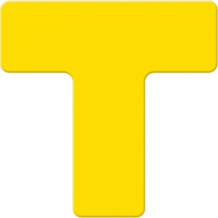 Marqueurs all&eacute;g&eacute;e/5S Armor Stripe, T, 6" lo x 6" la, Jaune, Plastique Ottawa Fastener Supply