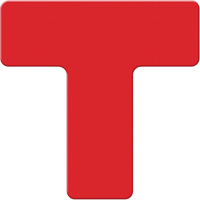 Marqueurs all&eacute;g&eacute;e/5S Armor Stripe, T, 6" lo x 6" la, Rouge, Plastique Ottawa Fastener Supply