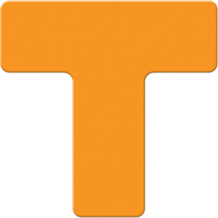 Marqueurs all&eacute;g&eacute;e/5S Armor Stripe, T, 6" lo x 6" la, Orange, Plastique Ottawa Fastener Supply