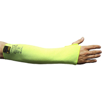 Cut Resistant Sleeve with Thumbhole, Taeki 5, 18", EN 388 Level 4, High Visibility Yellow Ottawa Fastener Supply