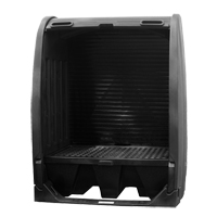 Spill Containment Sheds Without Drain, 61" L x 37.25" W x 72.75" H, 1000 lbs. Load Capacity Ottawa Fastener Supply