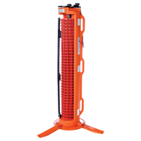 3-Legged Barrier, 50' L, Plastic, Orange Ottawa Fastener Supply