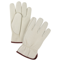 Premium Driver's Gloves, Large, Grain Cowhide Palm Ottawa Fastener Supply