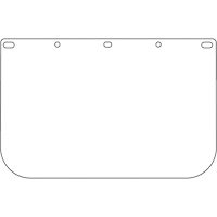 Dynamic Die Cut Faceshield Visor, PETG, Clear Tint Ottawa Fastener Supply