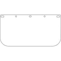 Dynamic Faceshield Visor Window, PETG, Clear Tint Ottawa Fastener Supply