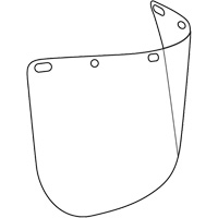 Dynamic Die Cut Faceshield Visor, Polycarbonate, Clear Tint Ottawa Fastener Supply