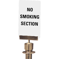 Enseigne de contrôle des foules « No Smoking Section », 11" x 7", Plastique, Anglais SG139 | Ottawa Fastener Supply