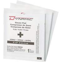 Dynamic Gauze, Pad, 2" L x 2" W, Sterile, Medical Device Class 1 Ottawa Fastener Supply