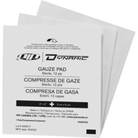 Dynamic Gauze, Pad, 2" L x 2" W, Sterile, Medical Device Class 1 Ottawa Fastener Supply