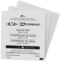 Dynamic Gauze, Pad, 4" L x 4" W, Sterile, Medical Device Class 1 Ottawa Fastener Supply