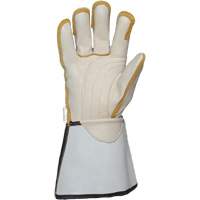Linemans Glove, Small, Grain Cowhide Palm Ottawa Fastener Supply