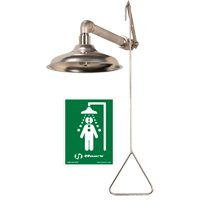 All Stainless Steel Drench Shower, Wall-Mount Ottawa Fastener Supply