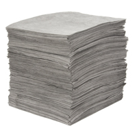 Premium Meltblown Sorbent Pads, Universal, 15" x 18", 25 gal. Absorbancy Ottawa Fastener Supply