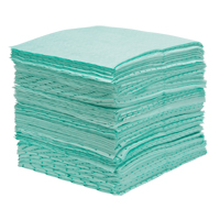 Premium Bonded Sorbent Pads, Hazmat, 15" x 18", 30 gal. Absorbancy Ottawa Fastener Supply