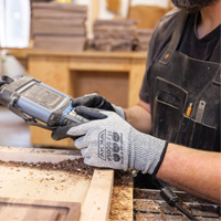 Cut Resistant Glove, Size Small/7, 10 Gauge, Foam Nitrile Coated, Dyneema&reg; Shell, ASTM ANSI Level A3/EN 388 Level C Ottawa Fastener Supply