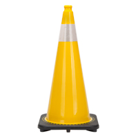 Premium Traffic Cone, 28", Yellow, 4" Reflective Collar(s) SGC936 | Ottawa Fastener Supply