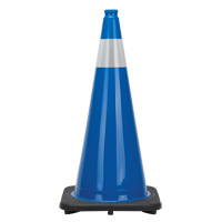 Premium Traffic Cone, 28", Blue, 4" Reflective Collar(s) SGD694 | Ottawa Fastener Supply