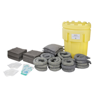 Spill Kit, Universal, Salvage Drum, 95 US gal. Absorbancy SGD801 | Ottawa Fastener Supply