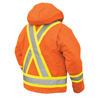 Manteau de s&eacute;curit&eacute;, Orange haute visibilit&eacute;, Grand Ottawa Fastener Supply