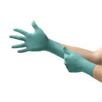 NEOPRO&reg; Gloves, X-Small, Neoprene, 5.1-mil, Powder-Free, Green, Class 2 Ottawa Fastener Supply