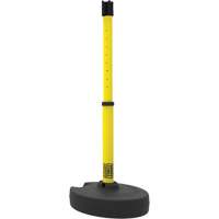 PLUS Barrier Post Set Receiver, 42" High, Yellow Ottawa Fastener Supply