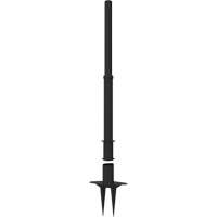 PLUS Barrier Post, 42" High, Black Ottawa Fastener Supply