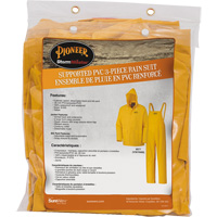 577 V&ecirc;tements imperm&eacute;ables 3 morceaux, Polyester/PVC, 5T-Grand, Jaune Ottawa Fastener Supply