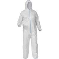 Protective Coveralls, Medium, White, Microporous Ottawa Fastener Supply