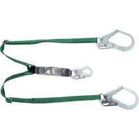 V-Series Lanyard, 6', Rebar Hook Center, Snap Hook Leg Ends, Polyester Ottawa Fastener Supply