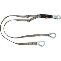 V-Series Tie-Back Lanyard, 6', Carabiner Center, Snap Hook Leg Ends, Polyester Ottawa Fastener Supply