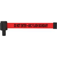 PLUS Banner Cassette, Do Not Enter - Arc Flash Boundary, 15', Red Tape Ottawa Fastener Supply