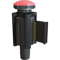PLUS Barrier System Strobe Light Bracket & Red Strobe Light, Black SGL034 | Ottawa Fastener Supply