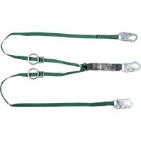 V-Series Tie-Back Lanyard, 6', Snap Hook Center, Snap Hook Leg Ends, Polyester Ottawa Fastener Supply