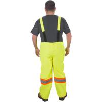 RZ1000 Rain Bib Pants, Polyester, Small, High Visibility Lime-Yellow Ottawa Fastener Supply