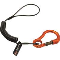 Squids&reg; 3156 Tool Lanyard, Coil, Carabiner/Loop Ottawa Fastener Supply
