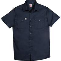 Chemise de travail &agrave; manches courtes en tissu crois&eacute;, Hommes, 4T-Grand, Bleu marine Ottawa Fastener Supply