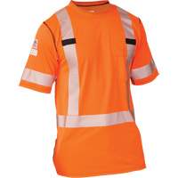 T-shirt &agrave; manches courtes haute visibilit&eacute; Polartec Power Grid, Polyester, Petit, Orange Ottawa Fastener Supply