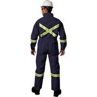 Westex UltraSoft&reg; Deluxe Coveralls with Reflective Material, Size 36, Navy Blue, 8.7 cal/cm² Ottawa Fastener Supply