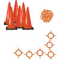 Traffic Cone & Chain Kit, 28", Orange SGO162 | Ottawa Fastener Supply