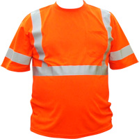 High Visibility Short-Sleeved Shirt, Cotton, 2X-Large, High Visibility Orange Ottawa Fastener Supply