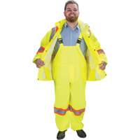 RZ1000 Rain Suit, Polyester, Small, High Visibility Lime-Yellow Ottawa Fastener Supply