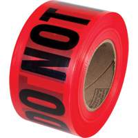 Ruban pour barricades Danger Do Not Enter PrimeGuard, Anglais, 3" la x 1000' lo, Noir/rouge Ottawa Fastener Supply