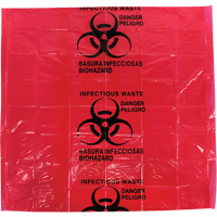 Dynamic Hazardous Waste Bags, Infectious Waste, 24" L x 24" W, 12 microns Ottawa Fastener Supply