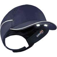 Skullerz<sup>®</sup> 8965 Lightweight Bump Cap Hat with LED Lighting, Navy Blue SGQ309 | Ottawa Fastener Supply