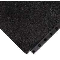 24/Seven&reg; Locksafe&reg; Anti-Fatigue Mat, Textured, 3' x 3' x 5/8", Black, Nitrile Ottawa Fastener Supply