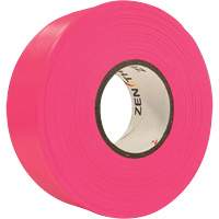 Flagging Tape, 1.1875" W x 164' L, Fluorescent Pink Ottawa Fastener Supply