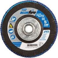 Disque &agrave; lamelles BlueFire, 5" x 5/8"-11, Type 29, Grain 80, Alumine de zirconium Ottawa Fastener Supply