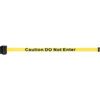 Wall Mount Barrier with Magnetic Tape, Steel, Screw Mount, 7', Yellow Tape SGR021 | Ottawa Fastener Supply