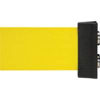 Wall Mount Barrier with Magnetic Tape, Steel, Screw Mount, 7', Yellow Tape SGR020 | Ottawa Fastener Supply